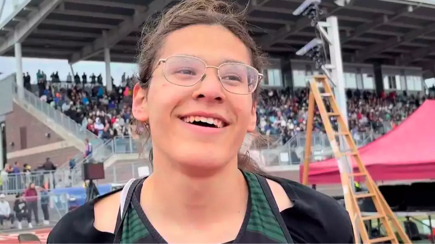Trans athlete has strong message for critics after winning track and field championship for second year straight