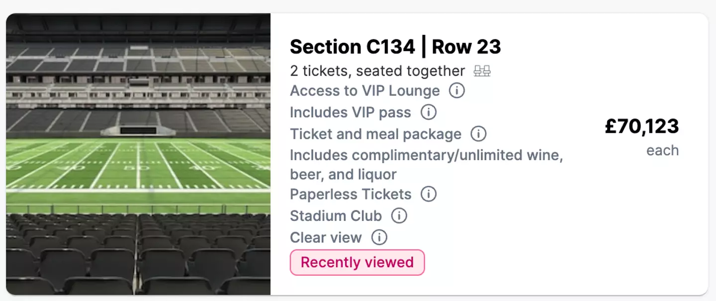 This year's Super Bowl tickets aren't cheap.