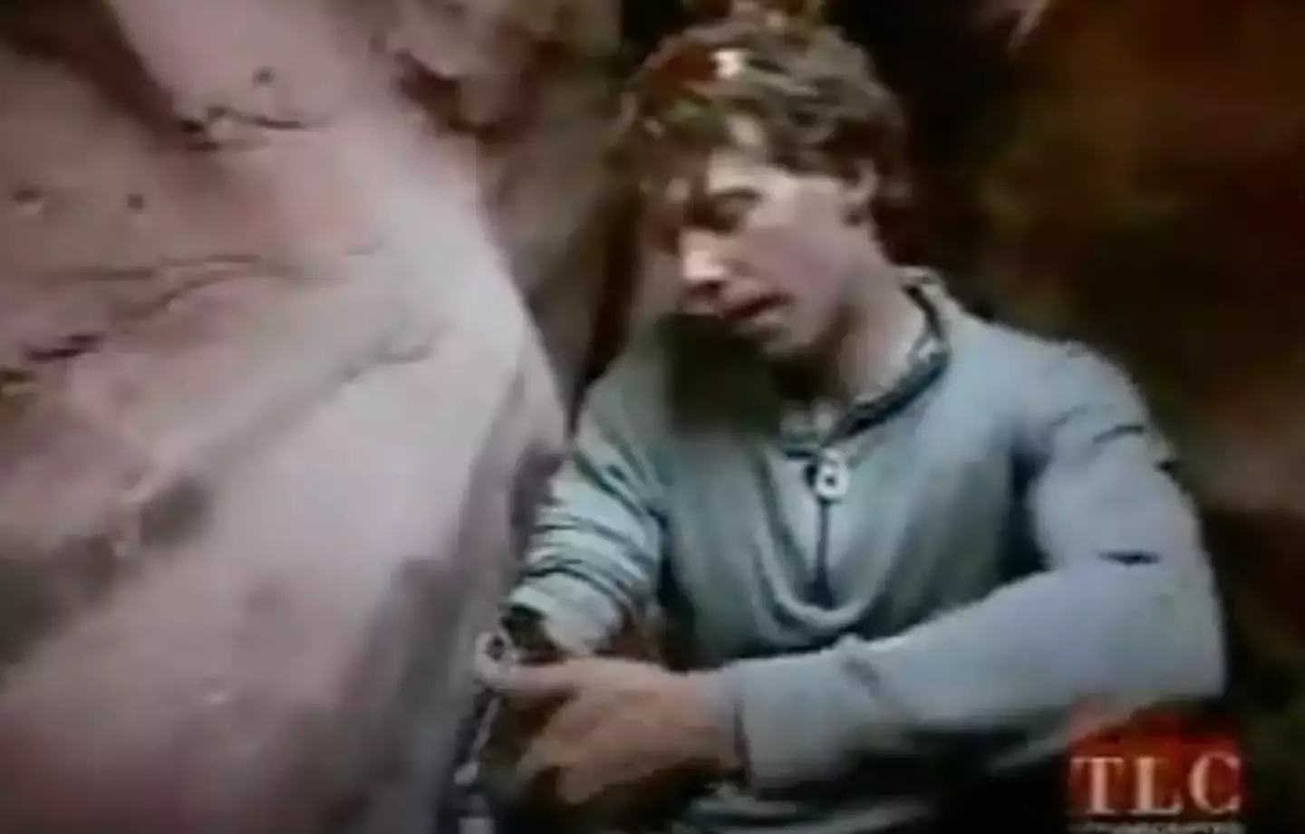 Ralston decided to take drastic action on day six of being trapped (TLC)