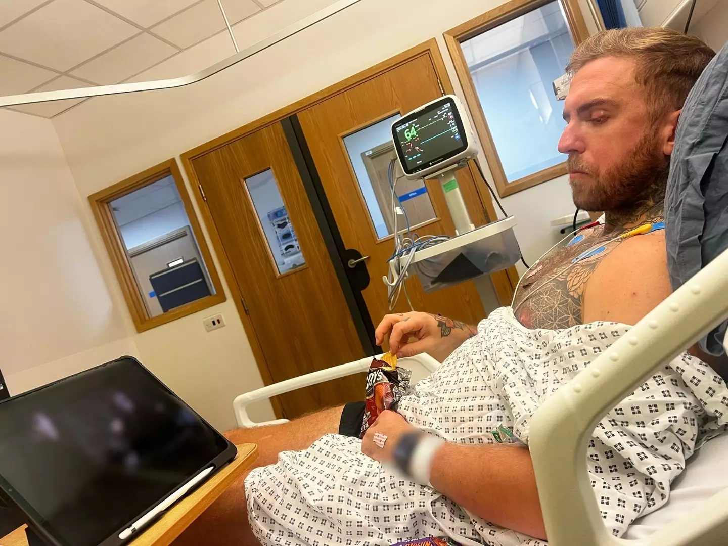 The chef claimed doctors told him his symptoms were likely down to wedding stress (Kennedy News and Media)