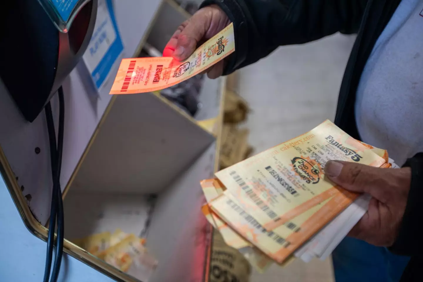 The next Powerball draw takes place on Wednesday (Francine Orr / Los Angeles Times via Getty Images)