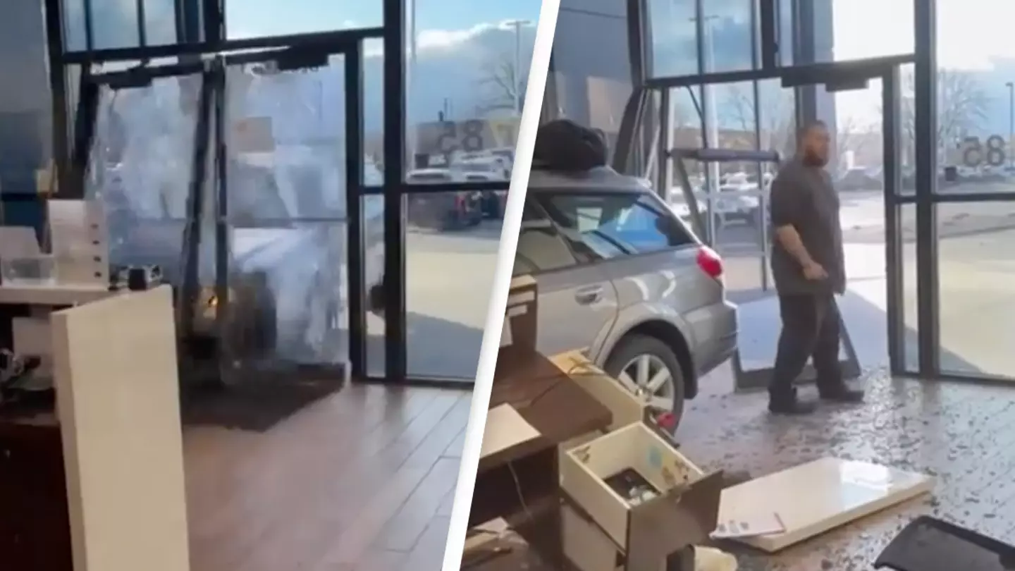 Man crashes into dealership hours after purchasing new car because one request was denied