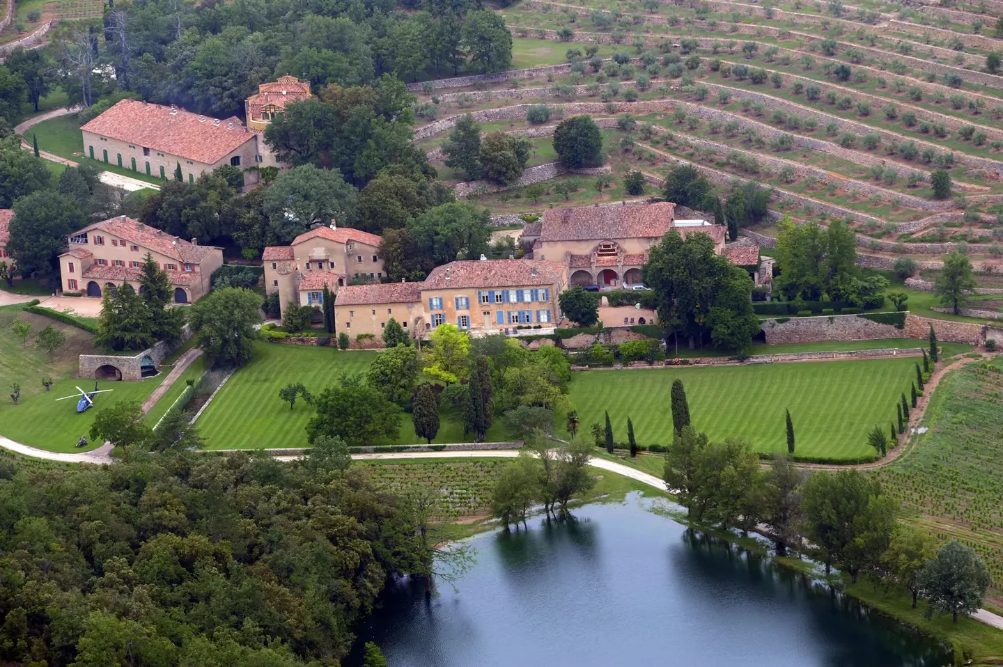 The legal proceedings began over the former couple's winery in France.
