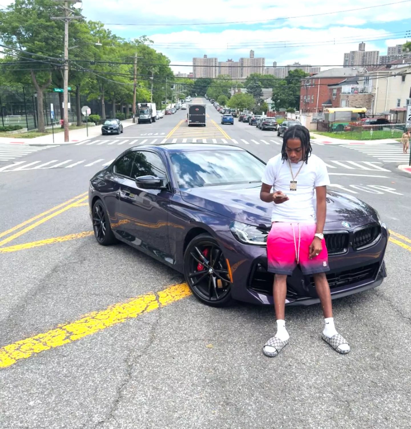Andre Beadle crashed on the Nassau Expressway (Instagram/@1stock30)