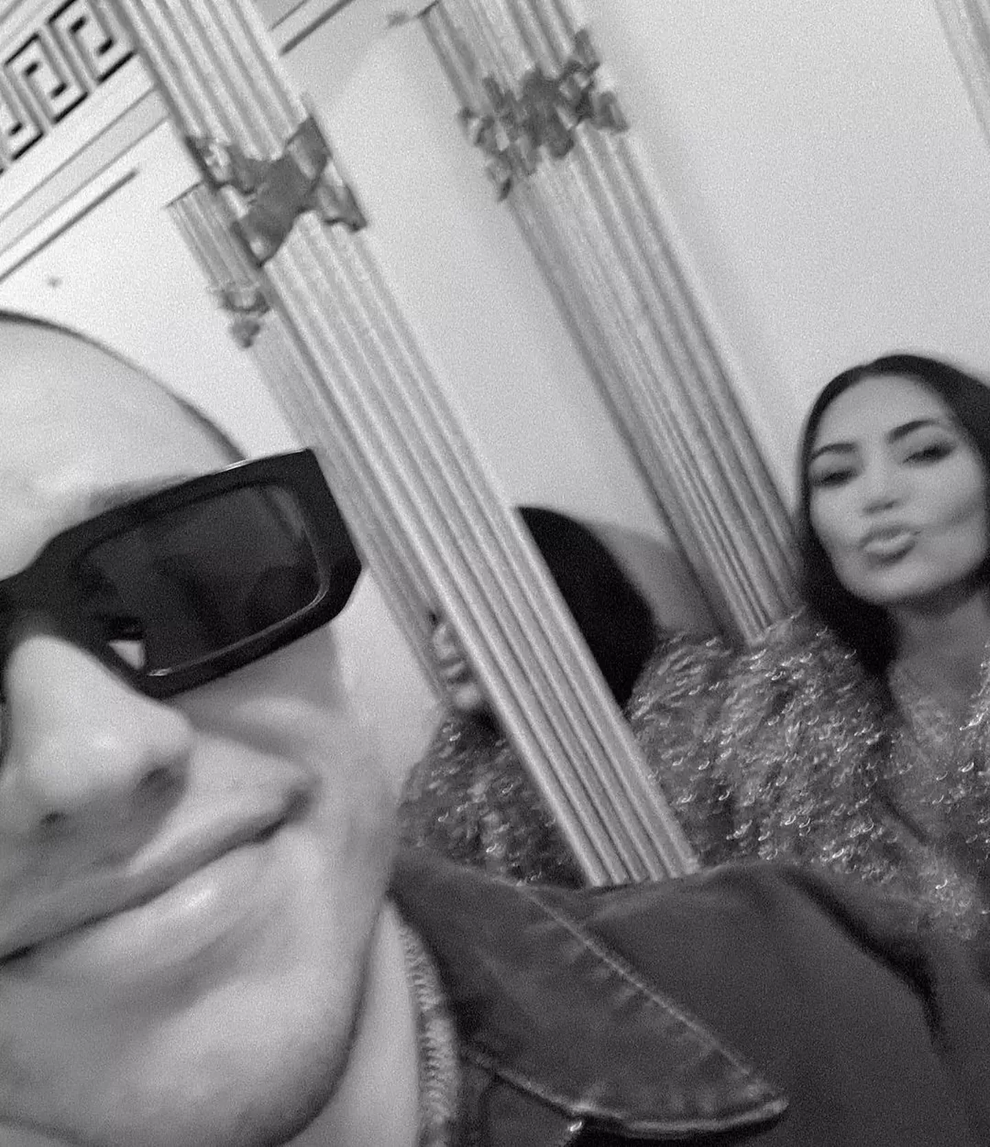Kim Kardashian and Pete Davidson.