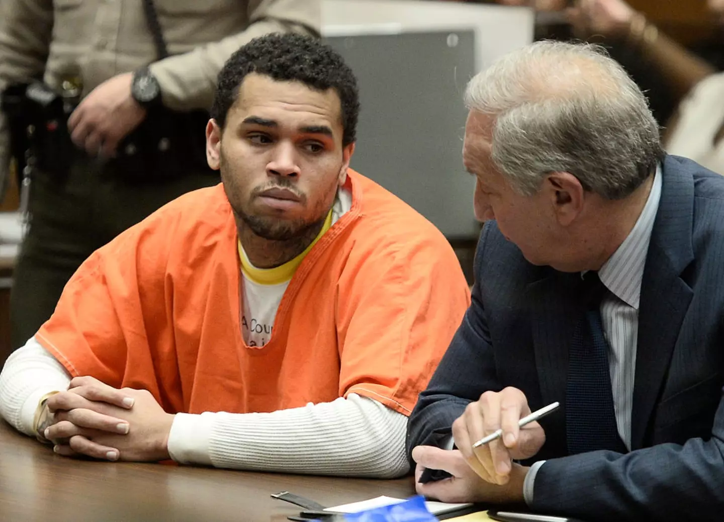 Brown pleaded guilty to one count of felony assault in 2009 (Paul Buck-Pool/Getty Images)