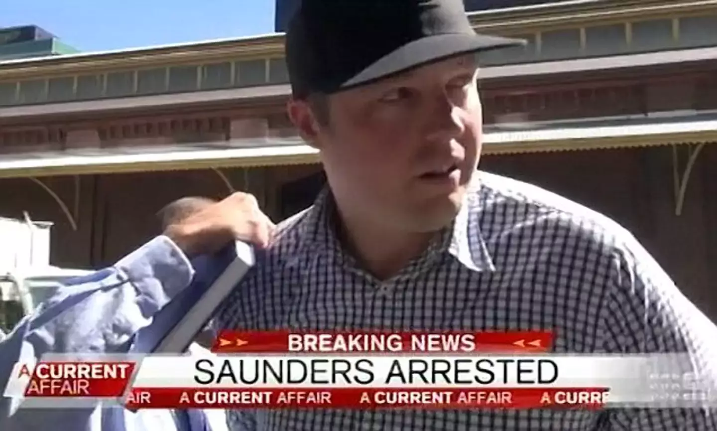 Saunders eventually turned himself into the police, receiving a 12 month jail sentence.