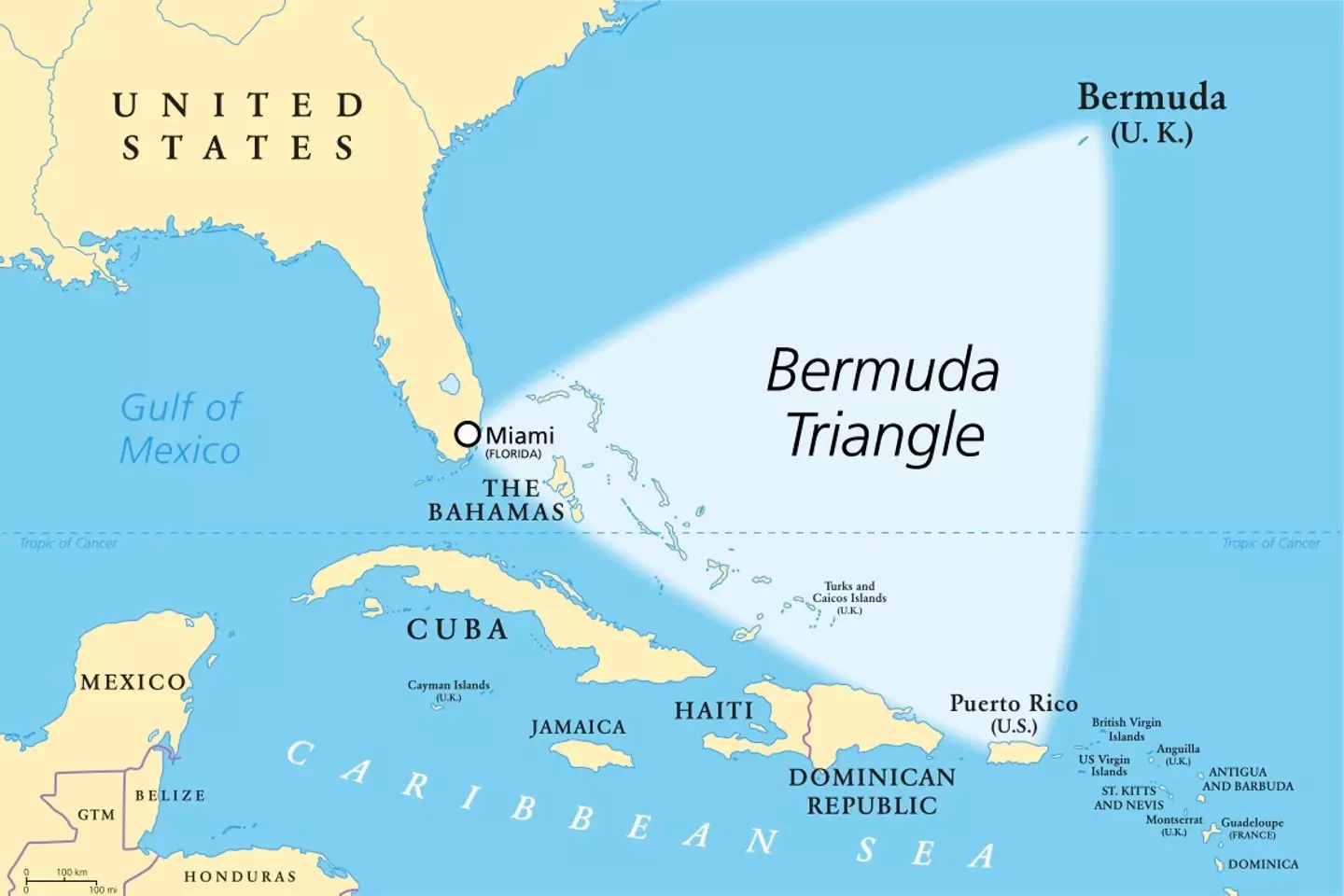 The Bermuda Triangle.