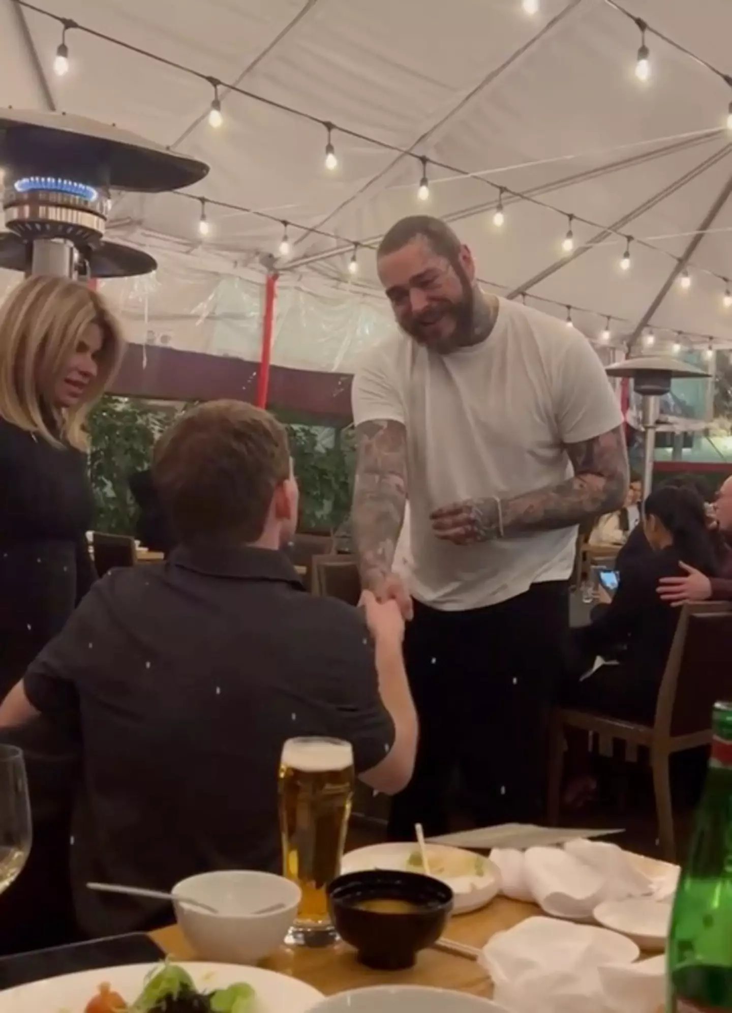 The rapper wished him a happy birthday.