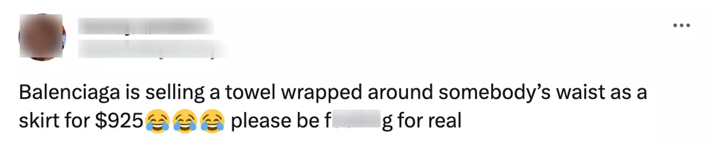 People online were confused by the outfit.