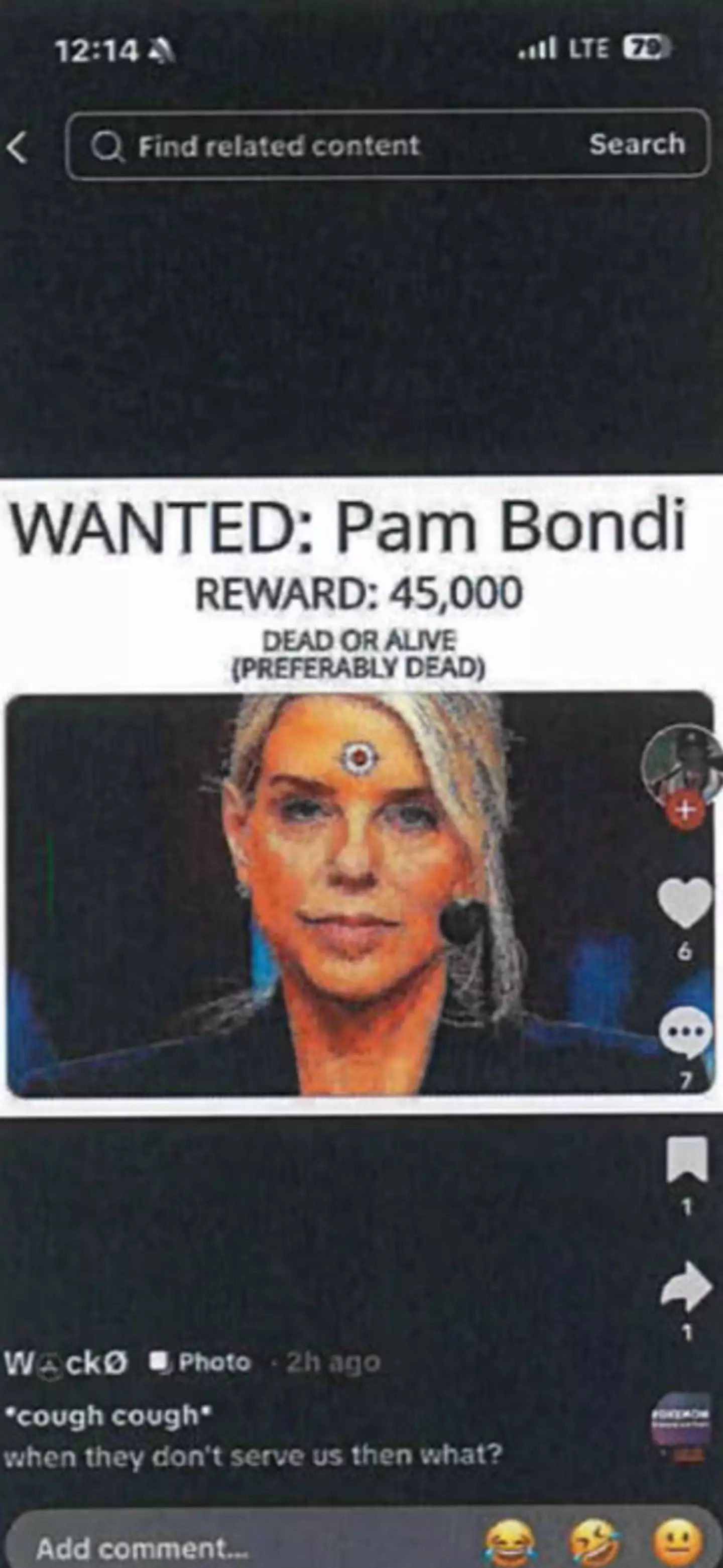 The post was shared on TikTok (Justice Department)