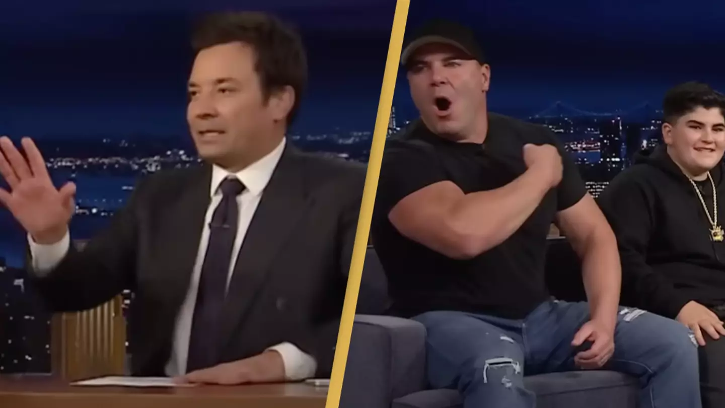 People cringing at Jimmy Fallon’s extremely awkward behavior towards Costco Guys and The Rizzler