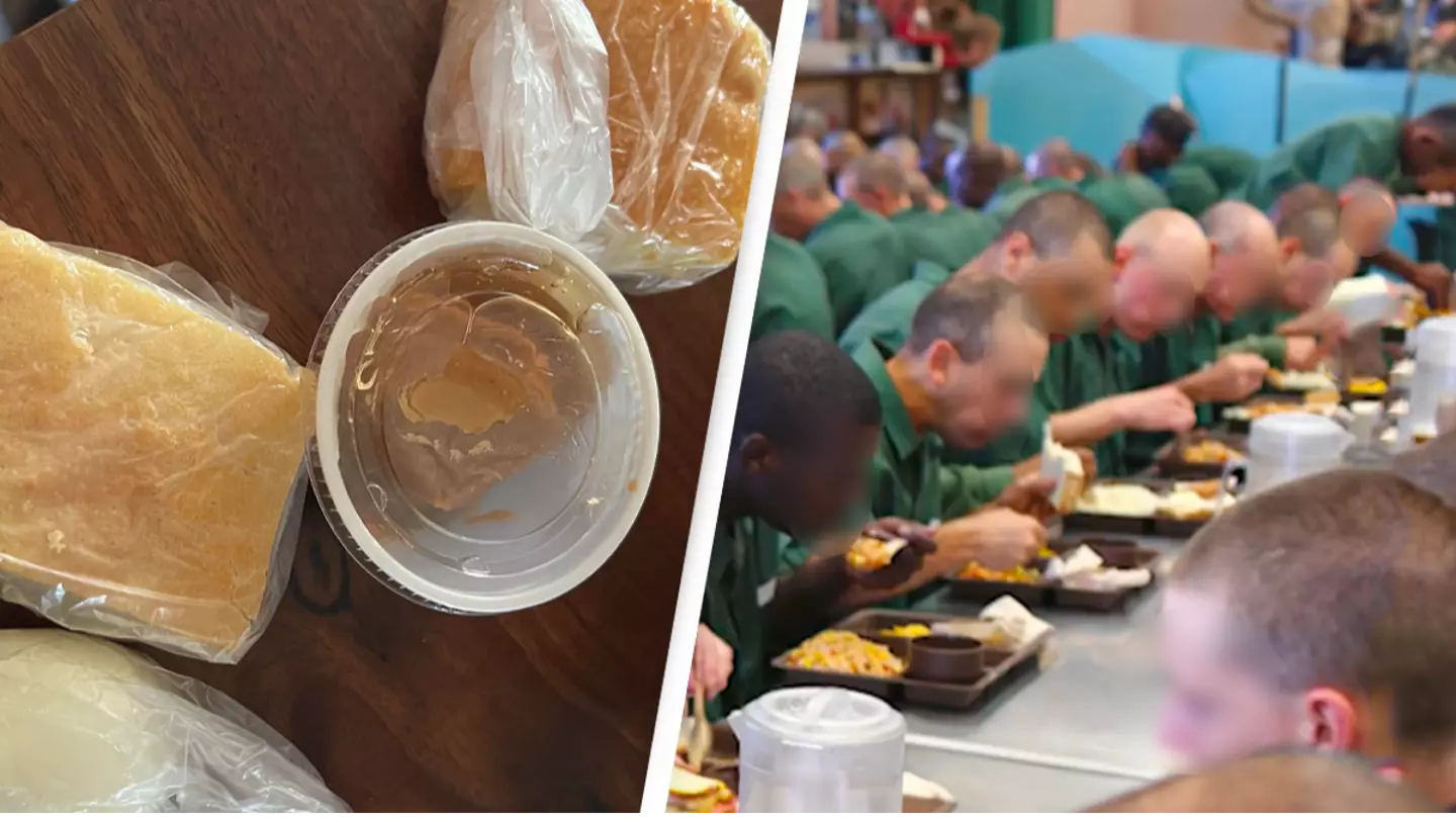 People seeing what prison food looks like for the first time are shocked by what they eat