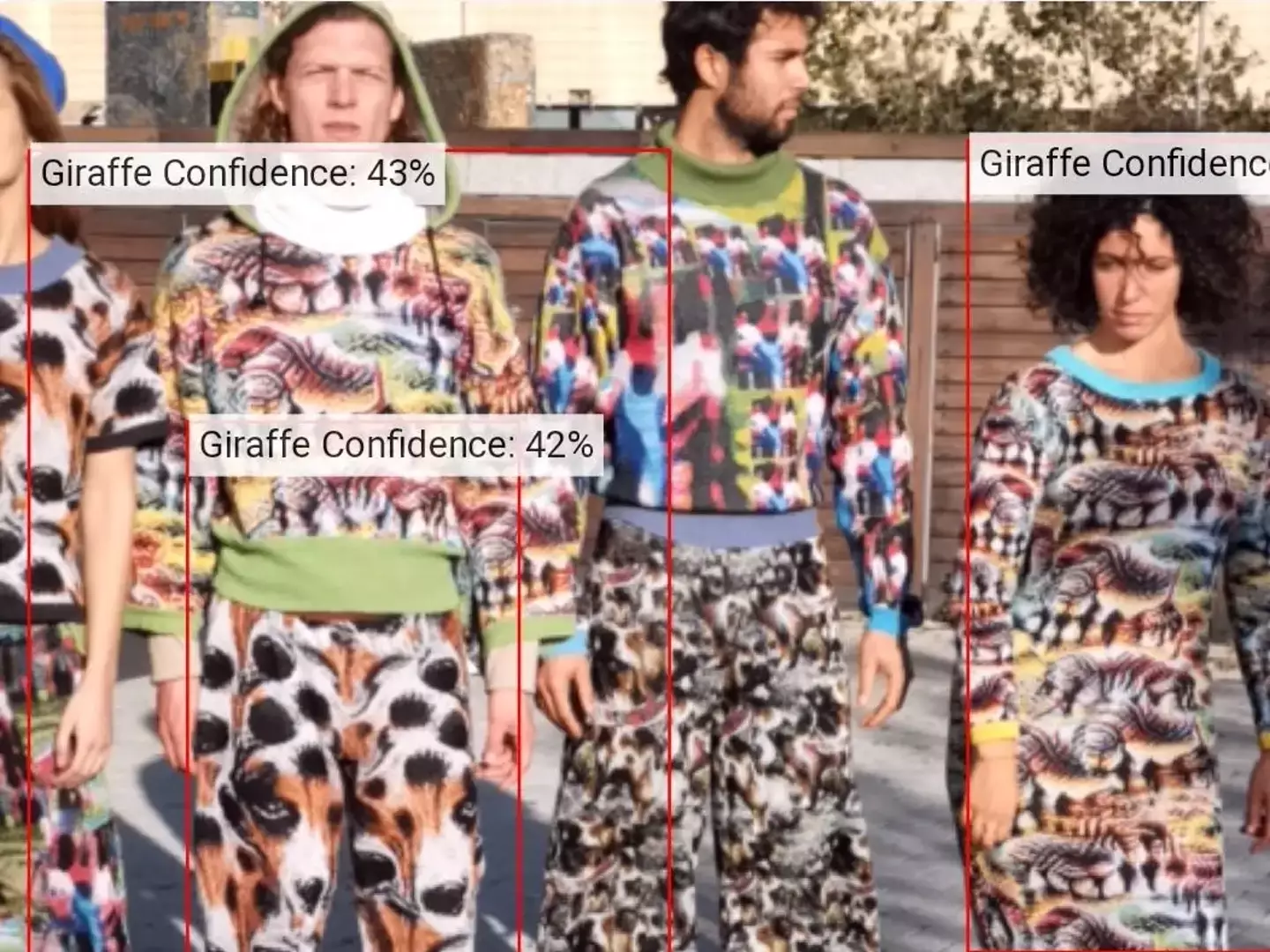 The sweater has tricked facial-recognition technology into thinking wearers are animals.