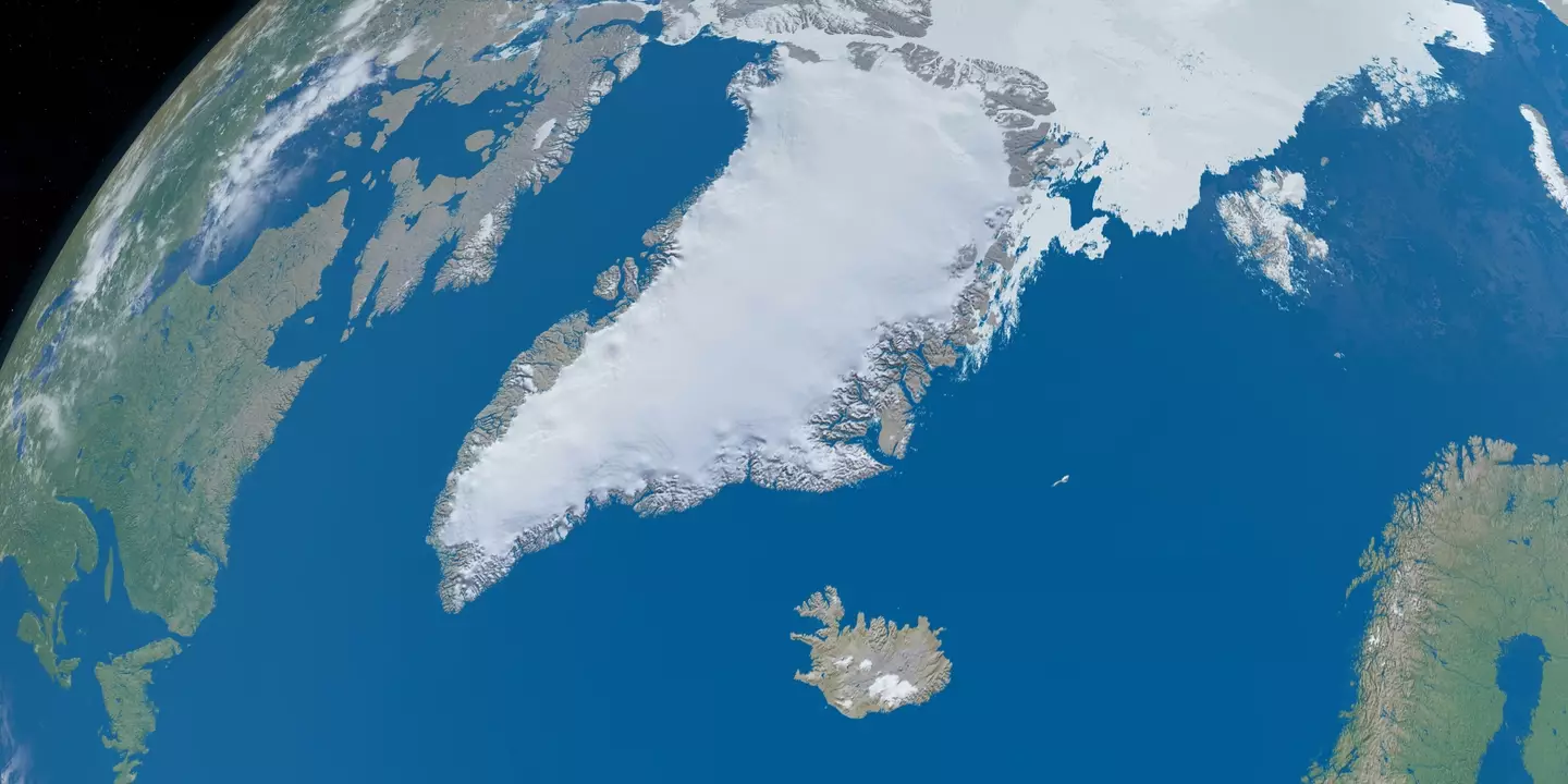 The microcontinent is located between Greenland and Canada (Getty Stock Photo)