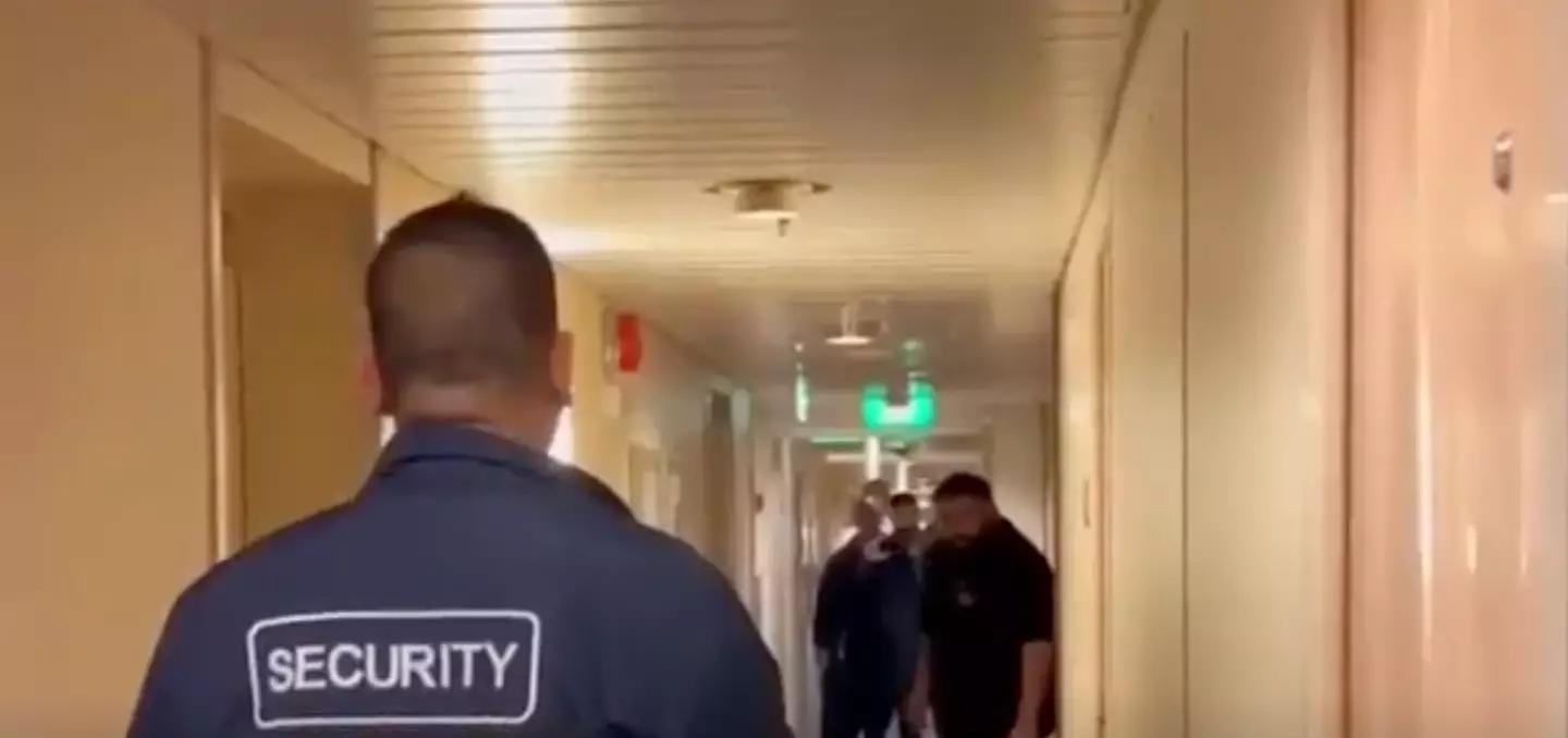 Virgil was seen acting erratic looking for his room (FOX 11 Los Angeles)