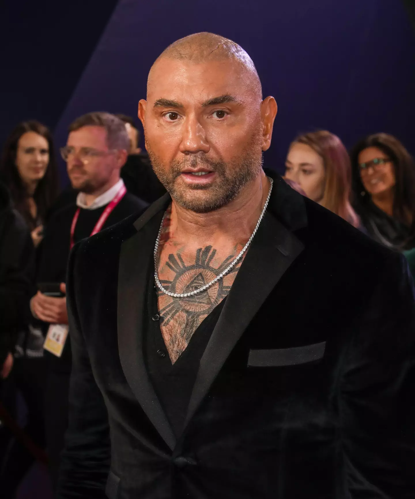 Dave Bautista wants to be a hunky romantic interest, gosh darn it.