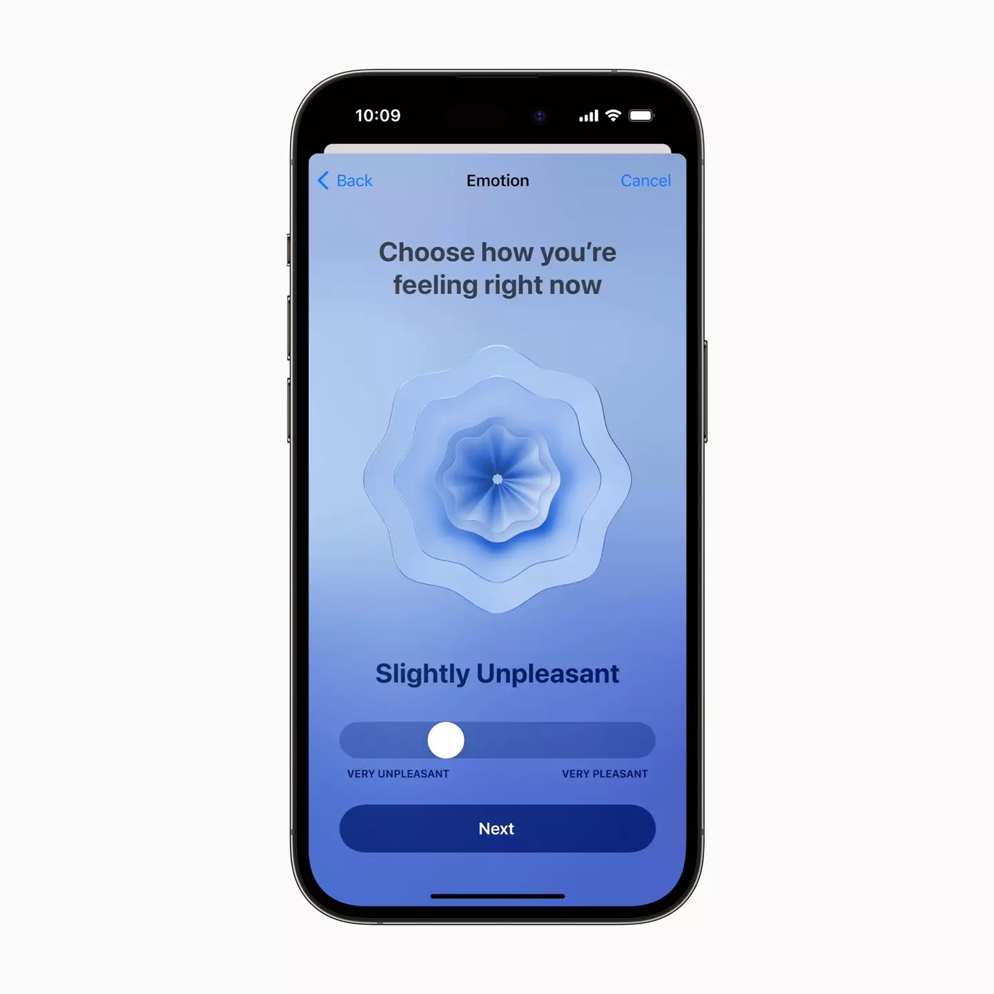 Apple users will be able to log their daily emotions.