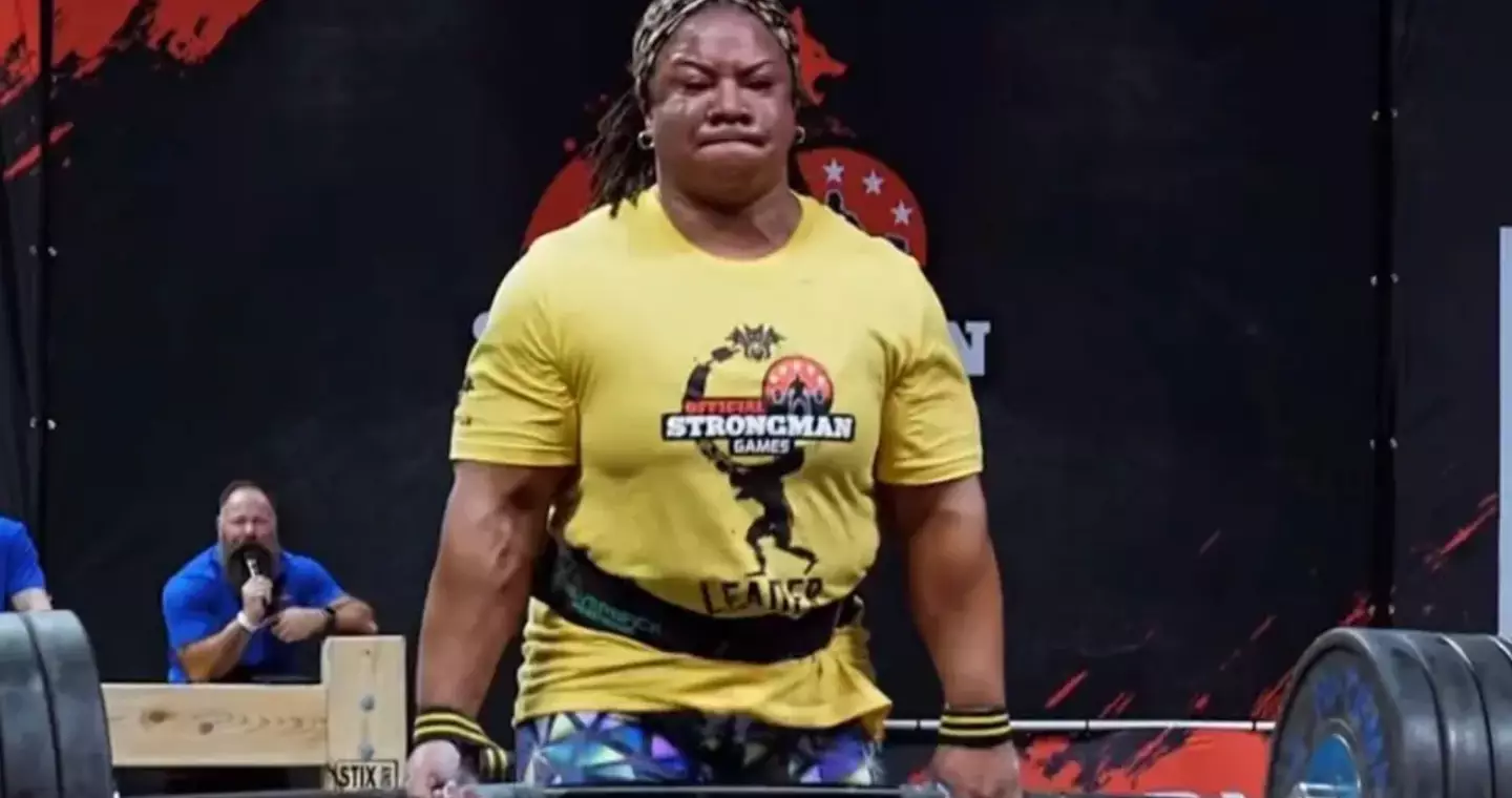 Andrea Thompson has since been crowned the World's Strongest Woman (Official Strongman)