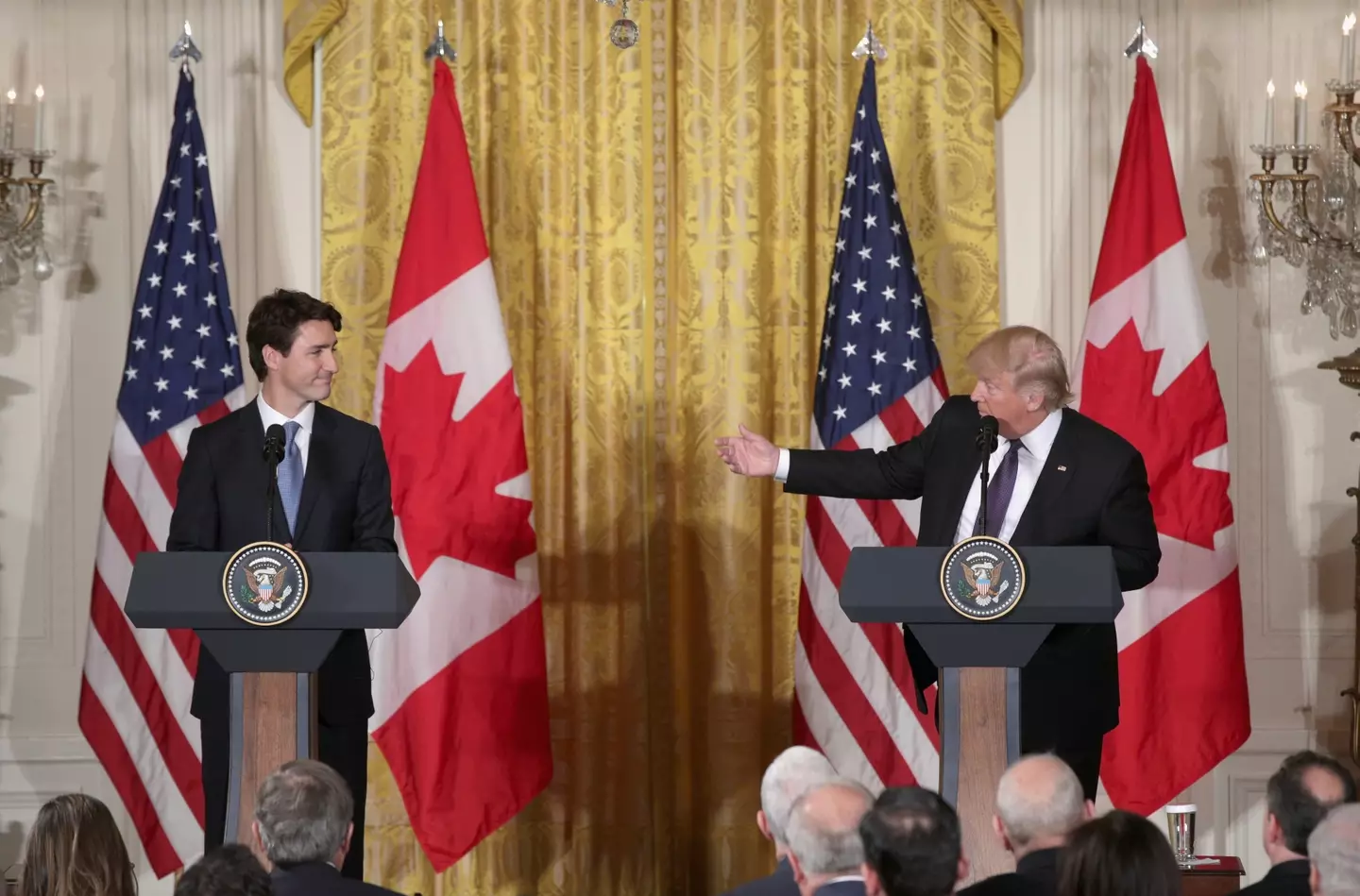 The exchange of words between the two leaders is getting heated (Alex Wong/Getty Images)