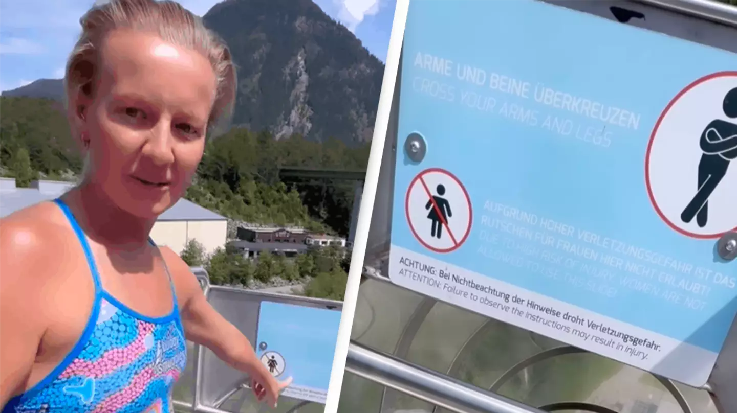 This is why women are banned from using 'extreme' waterslide that has strict warning