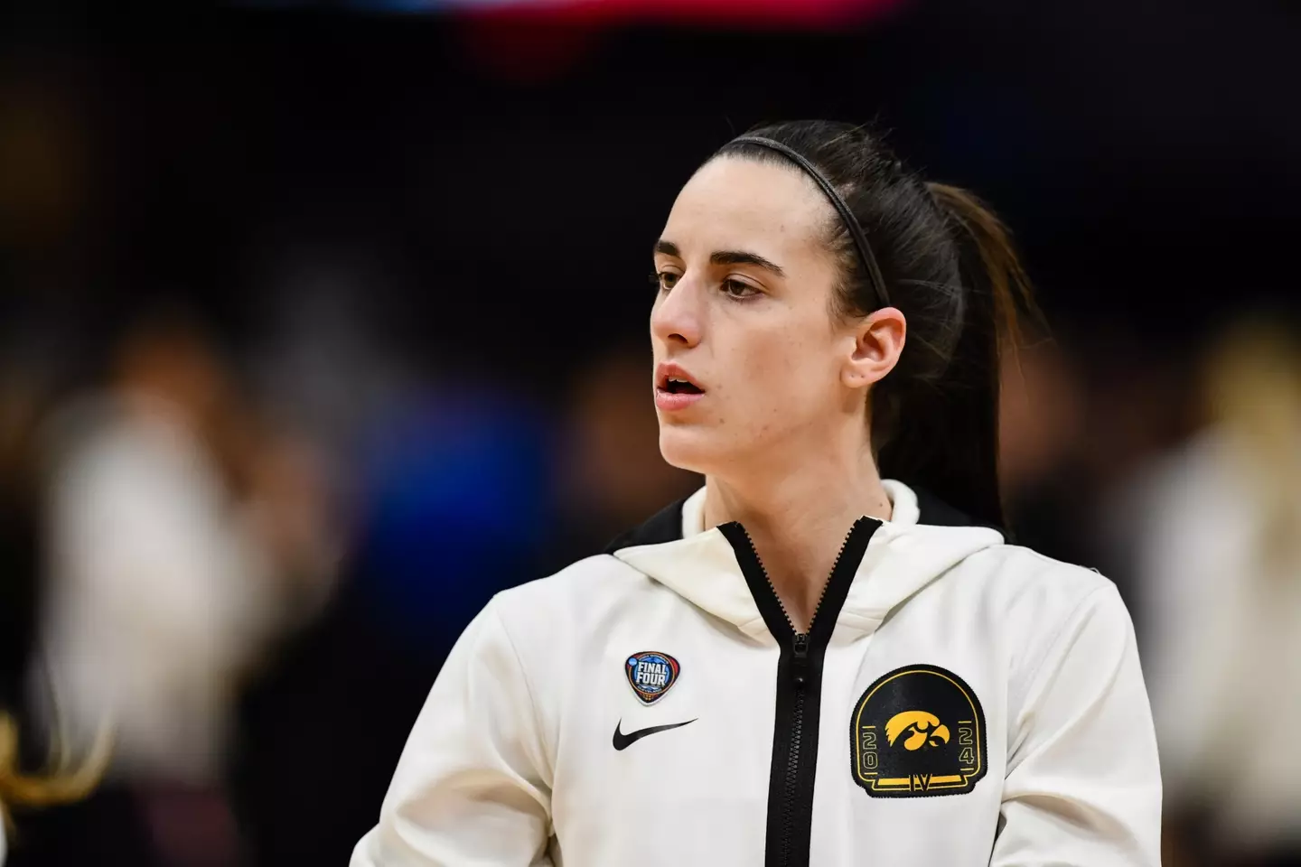 Caitlin Clark plays for the Iowa Hawkeyes. (Thien-An Truong/ISI Photos/Getty Images)