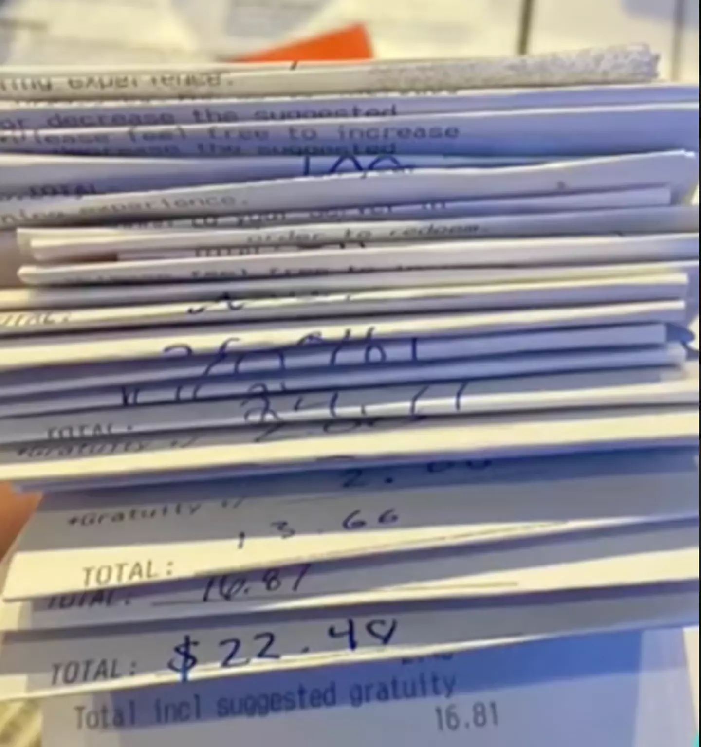 The receipts certainly piled up.