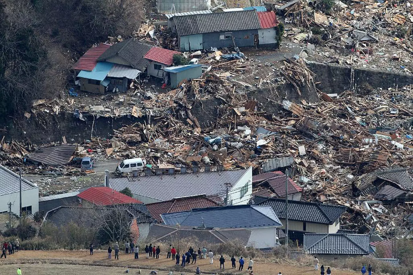 The 9.0 magnitude earthquake that caused a tsunami to hit Japan in March 2011 (Sankei via Getty Images)
