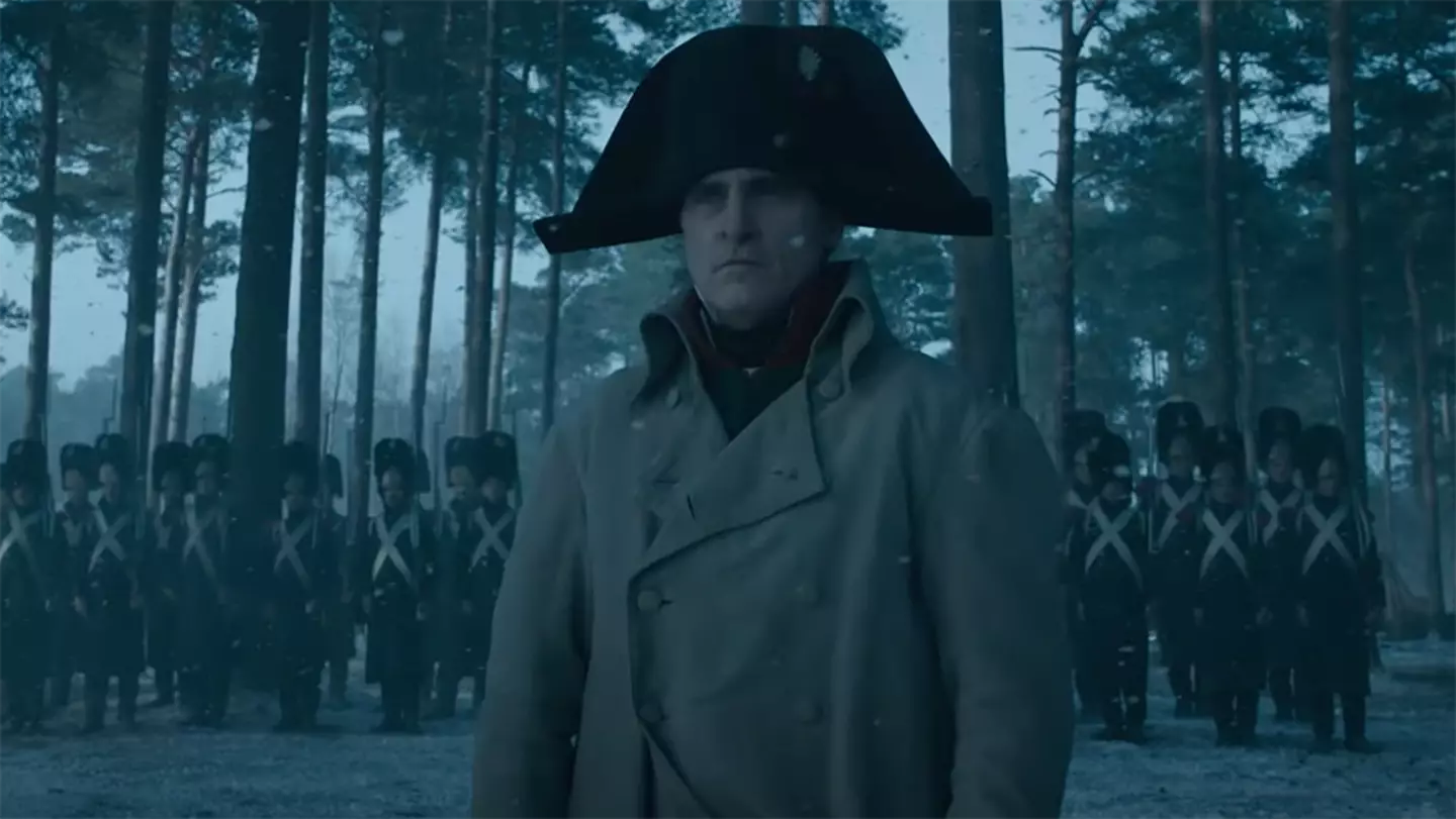Joaquin Phoenix stars as Napoleon in Ridley Scott's new film.