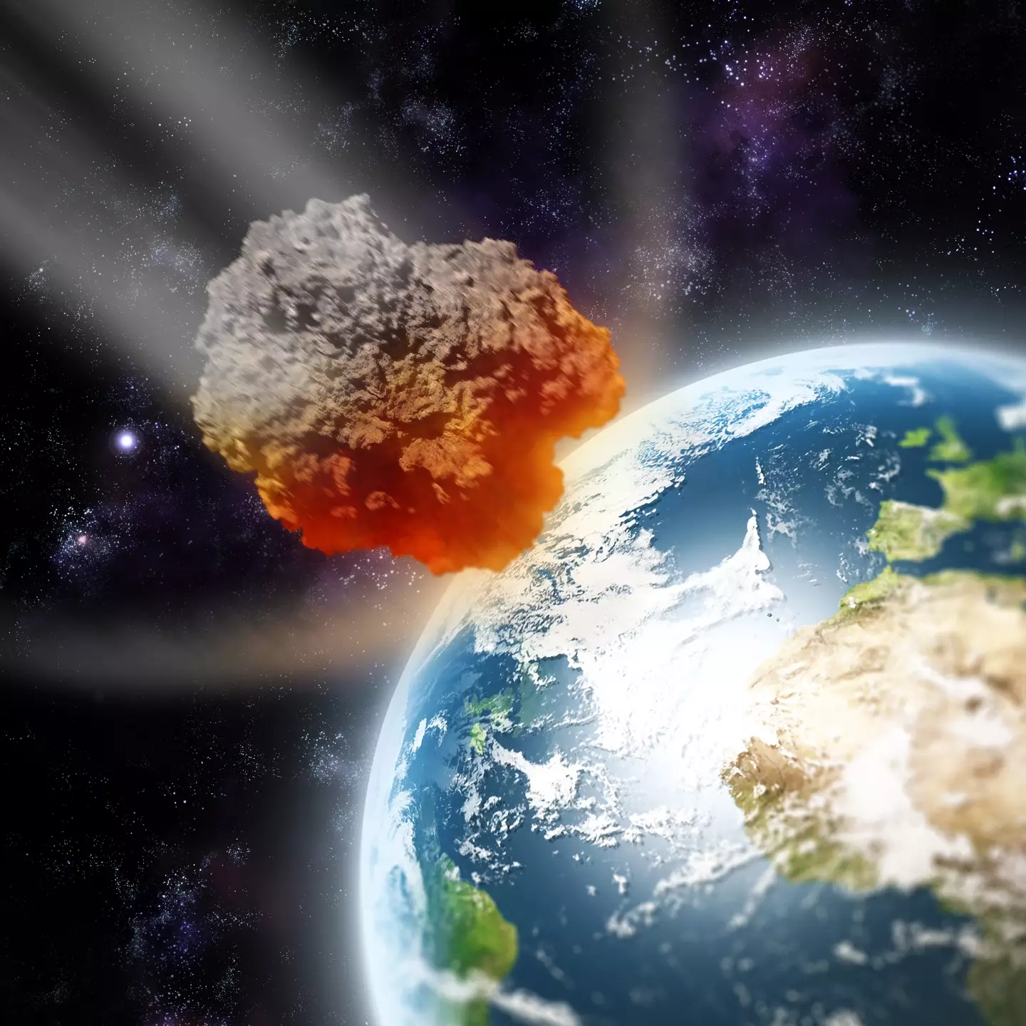 Let's hope we never ever actually have to deal with an asteroid this close(Getty Stock Image)