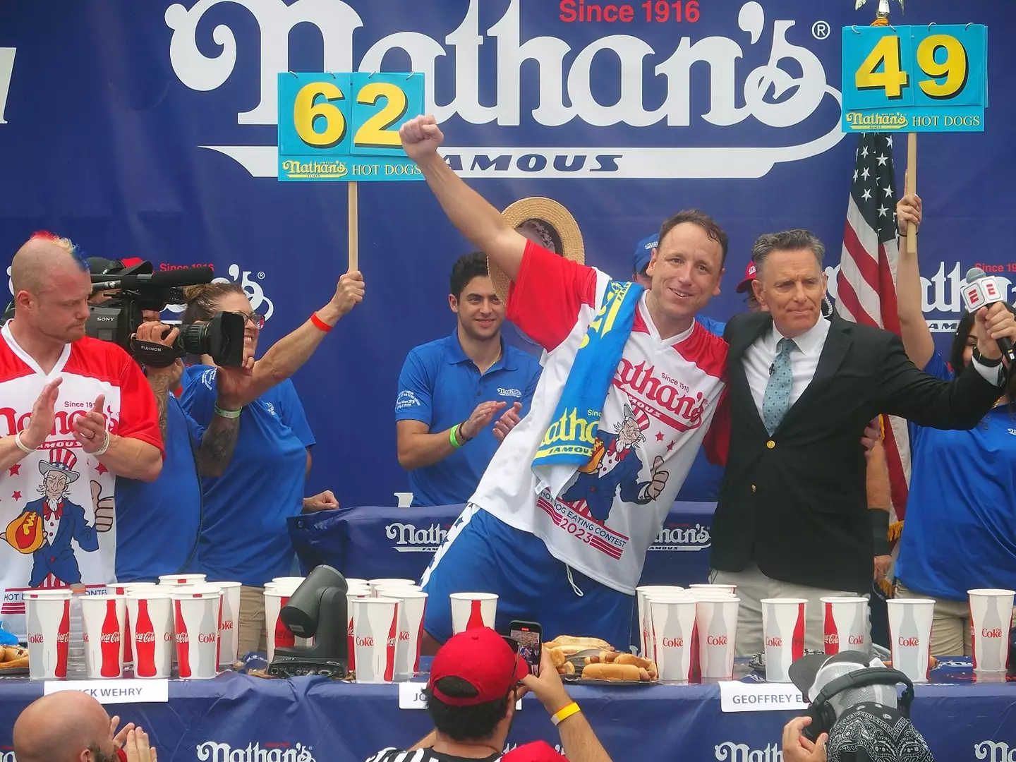 Joey Chestnut was crowned winner yet again.