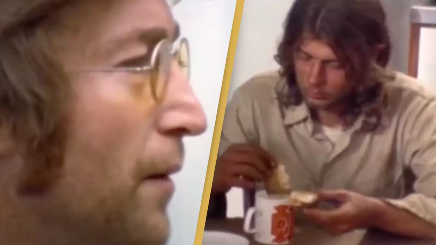 John Lennon talks to war veteran camping outside his house and invites him in for food in resurfaced footage