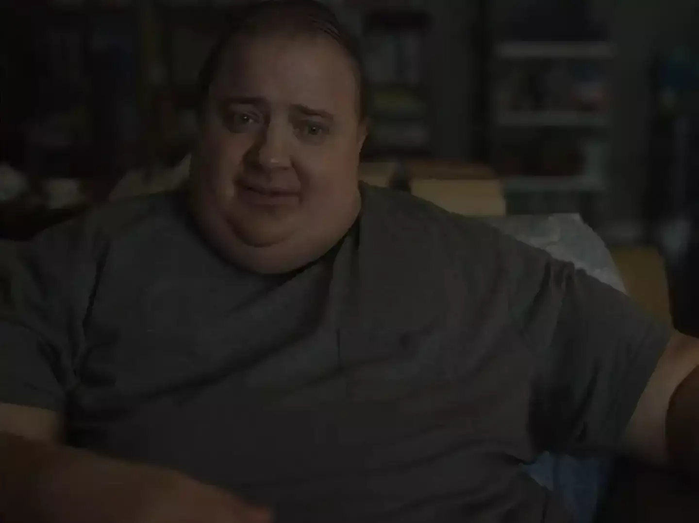 Brendan Fraser in The Whale.