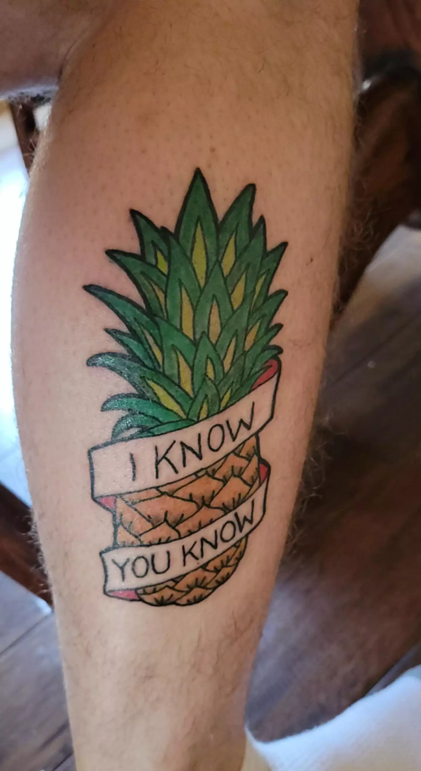The tattoo was a reference to TV show Psych.