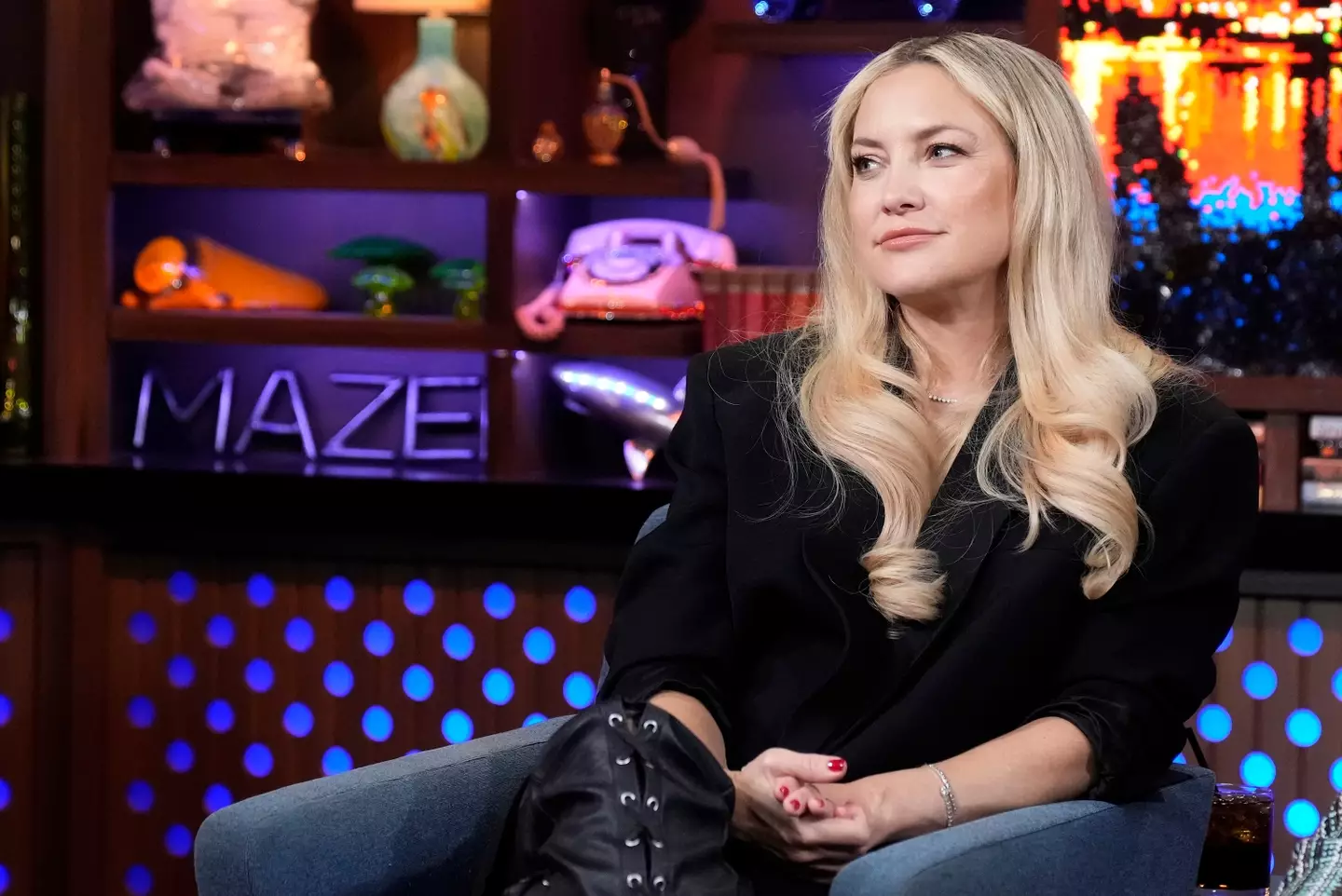 Kate Hudson was confronted with the rumors by Andy Cohen. ( Charles Sykes/Bravo via Getty Images)