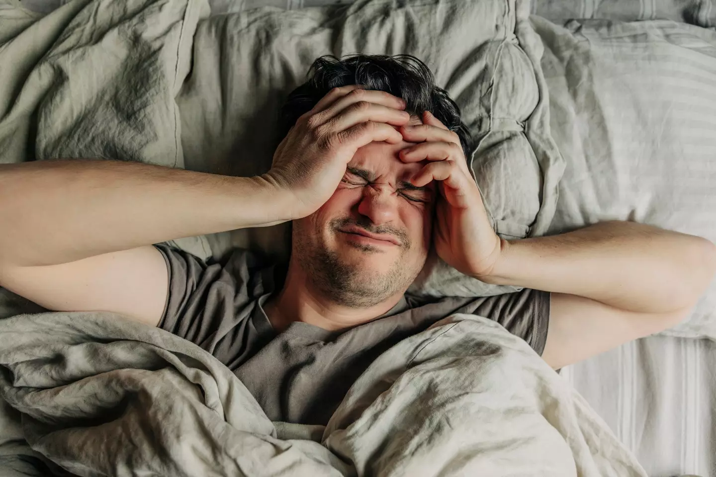 The new study reveals that a fraction of men suffer headaches during or shortly after a night of passion (Getty stock)