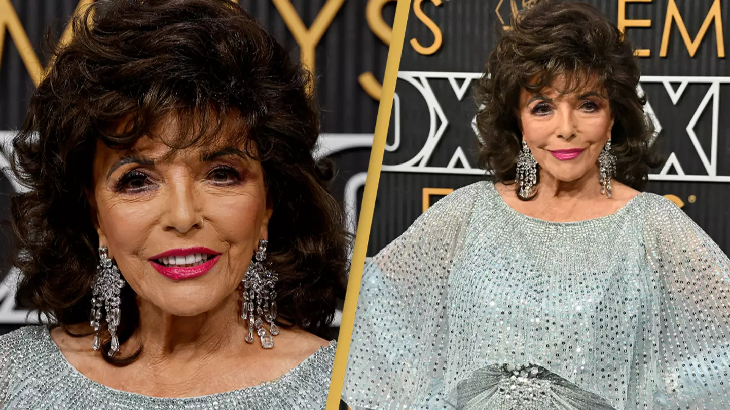 People can't believe Joan Collins' age as she lights up the Emmys