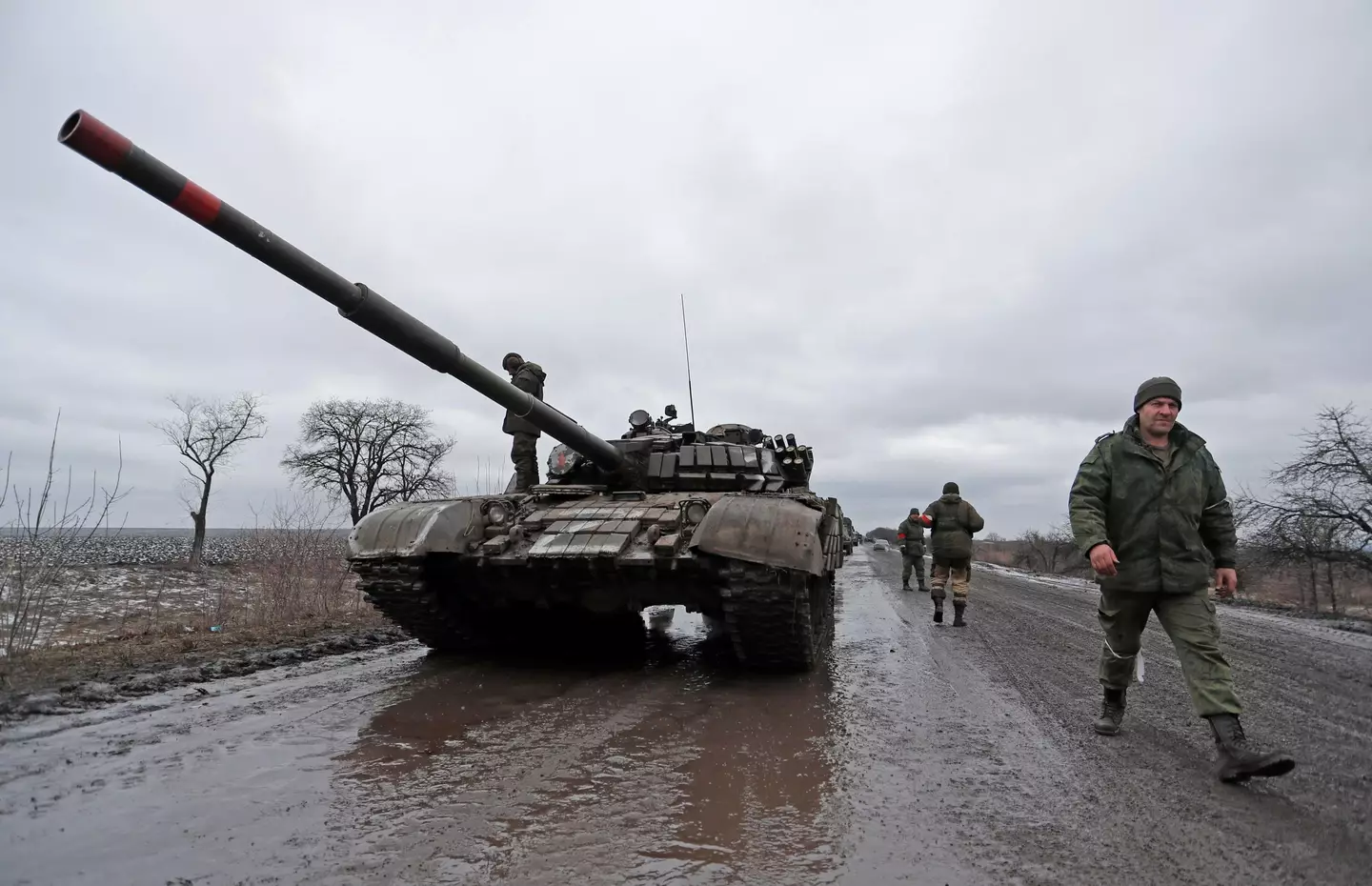 Russian tanks on the move (Alamy)
