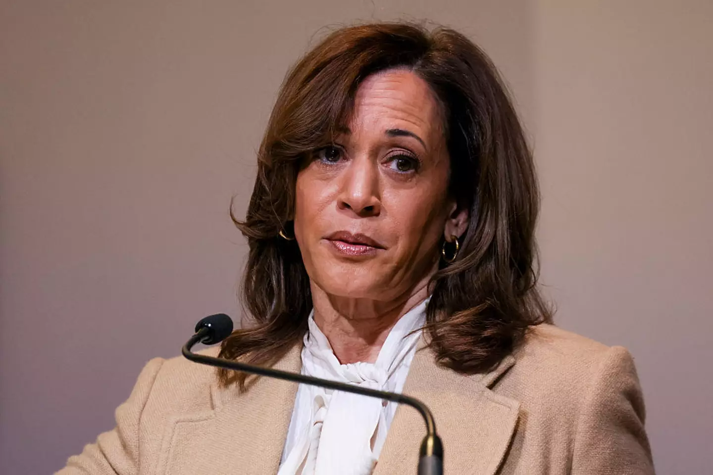 Kamala Harris has taken a swipe at Joe Biden in her upcoming memoir (Juliana Yamada / Los Angeles Times via Getty Images)