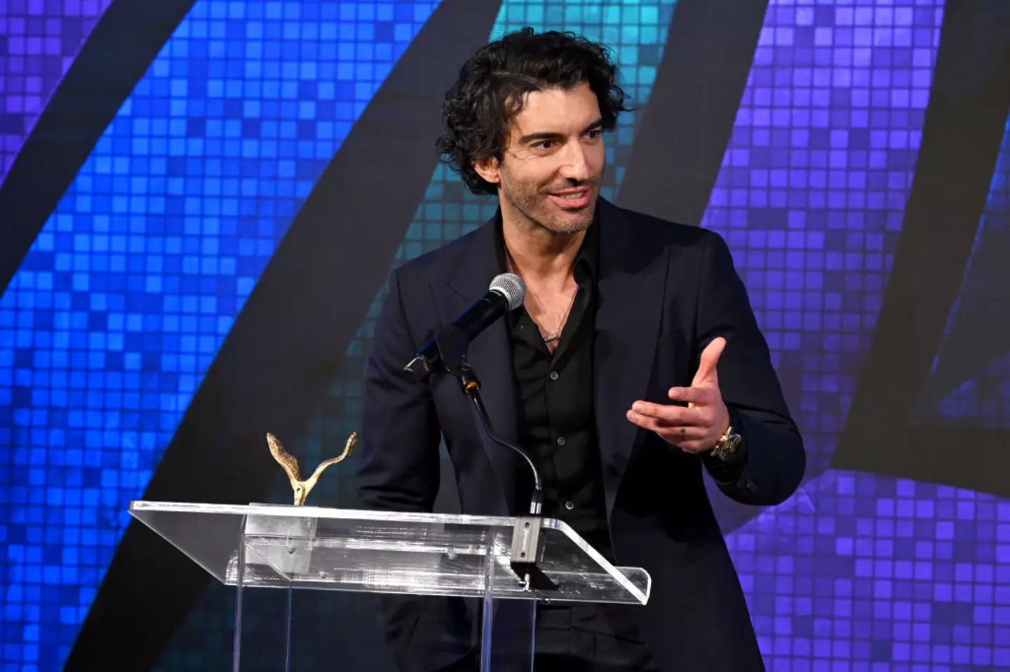Justin Baldoni and Blake Lively starred in It Ends With Us (Bryan Bedder / Stringer / Getty)