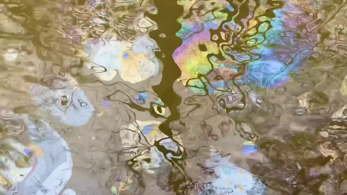 There are still chemicals contaminating the water in Ohio, disturbing the creek bed reveals them.