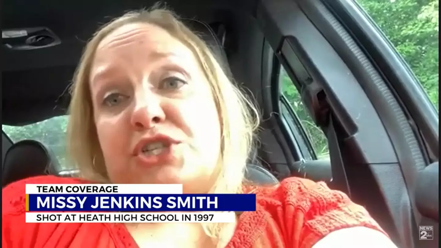 Missy Jenkins Smith was left paralysed after being shot in the school shooting.