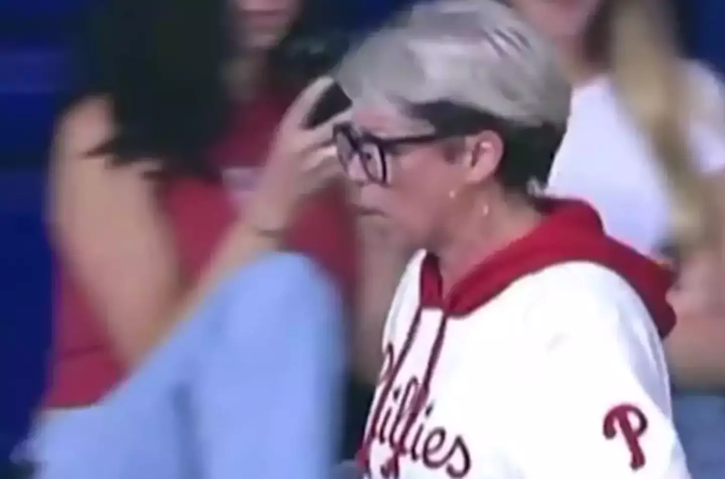 The moment was captured on live TV (NBC)