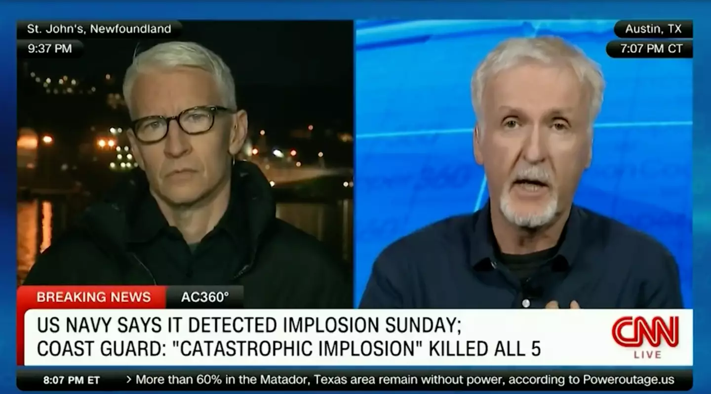 James Cameron said he felt really sorry for the families.