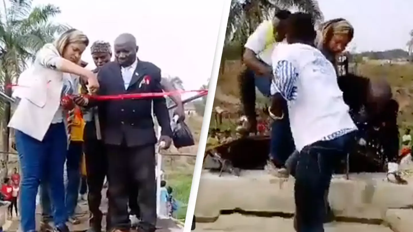 Bridge collapses while being commissioned in the DR Congo