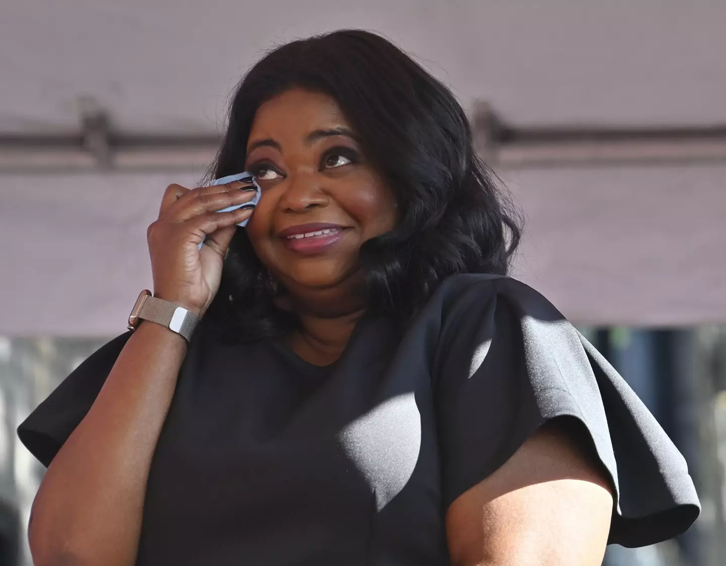 Octavia Spencer was emotional at the ceremony.