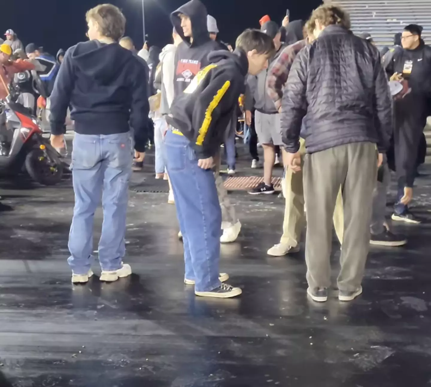 Fans were shocked by the condition of the track.