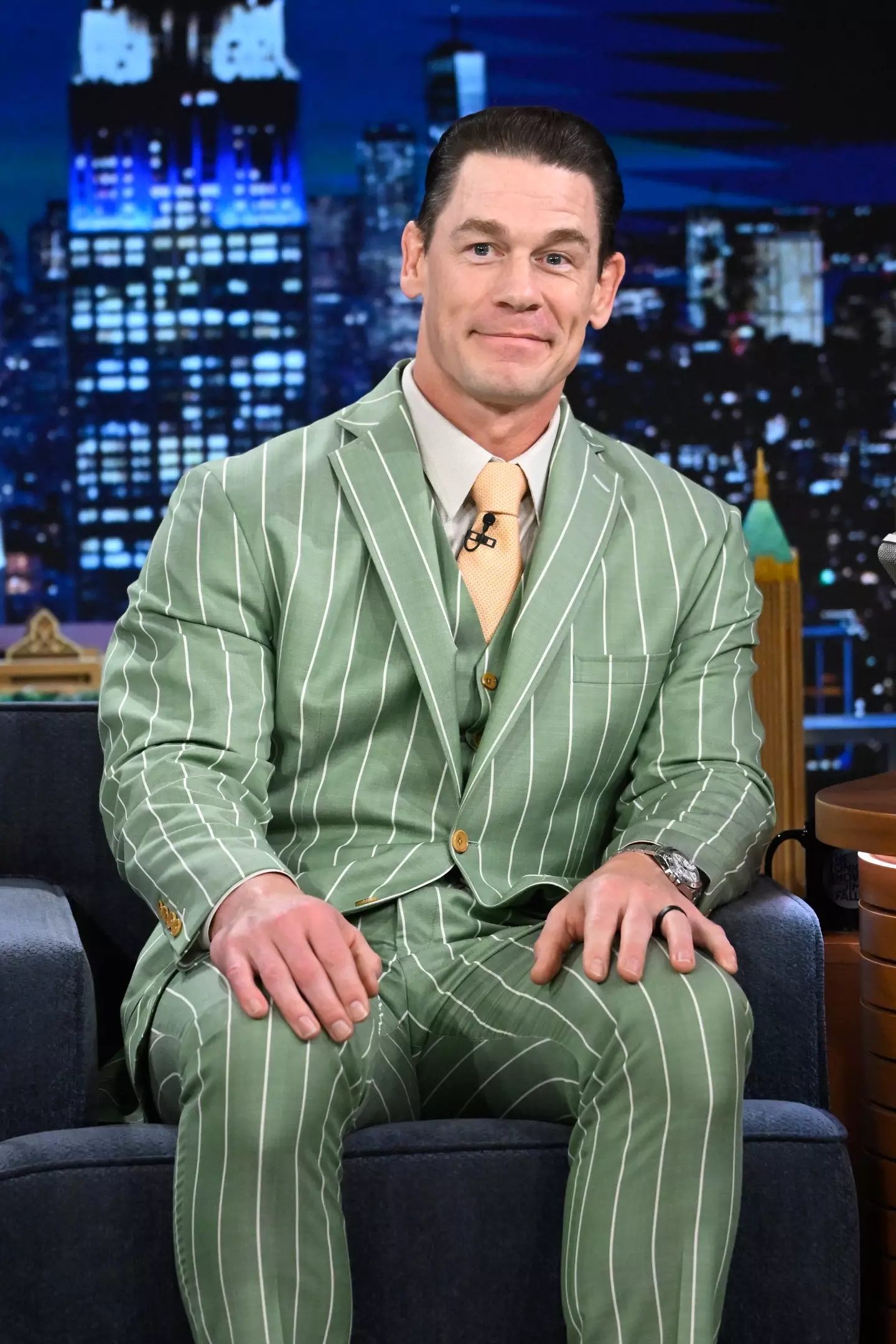 John Cena opened up about protecting his brother at school. (Todd Owyoung/NBC via Getty Images)