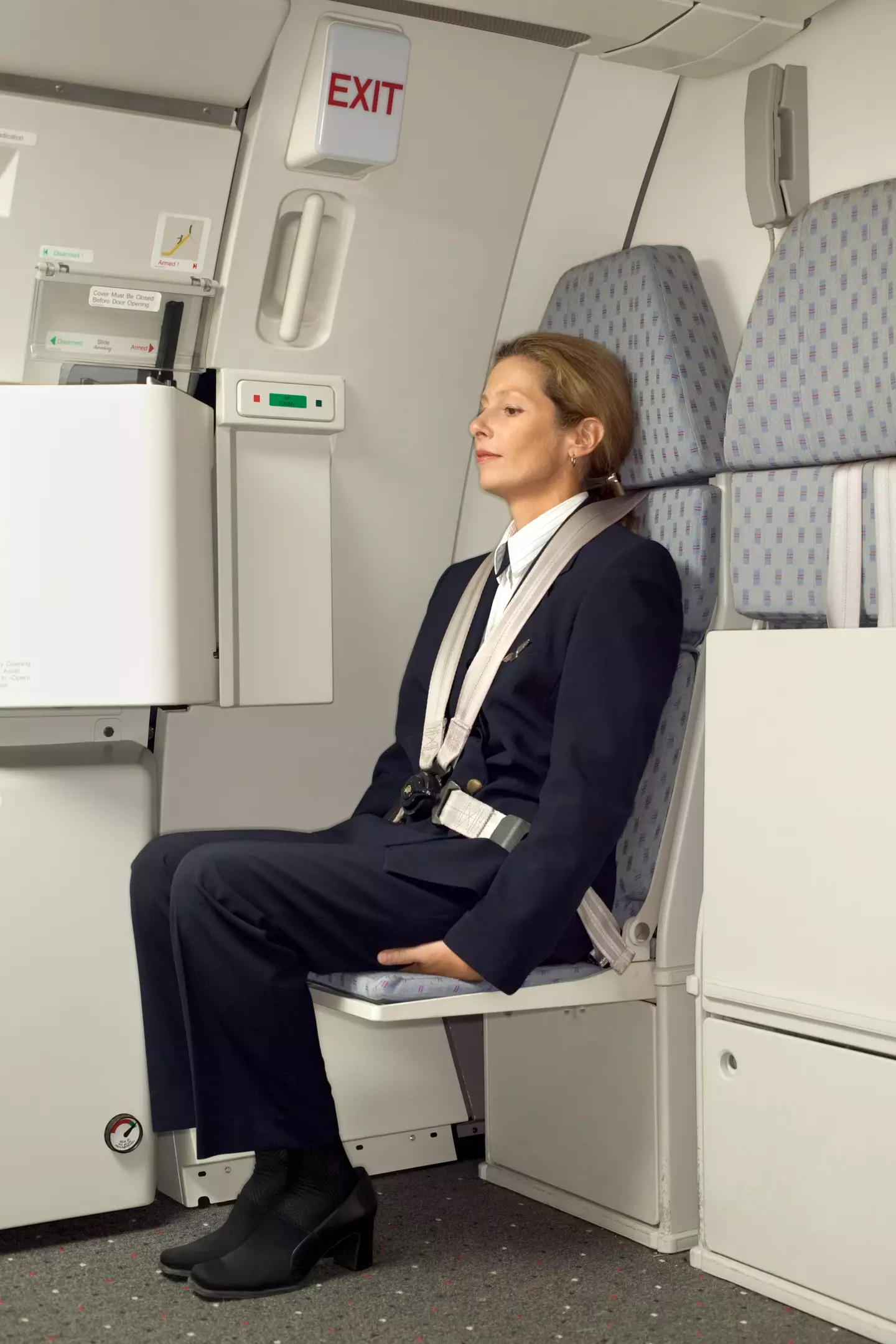 Crew are typically advised to sit on their hands as part of a brace position (Getty Stock)