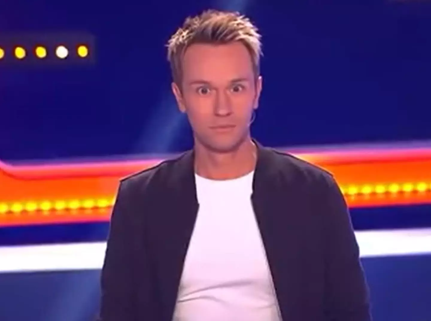 The face you make when you're hosting a quiz show and one of the contestants comes out with something xenophobic.